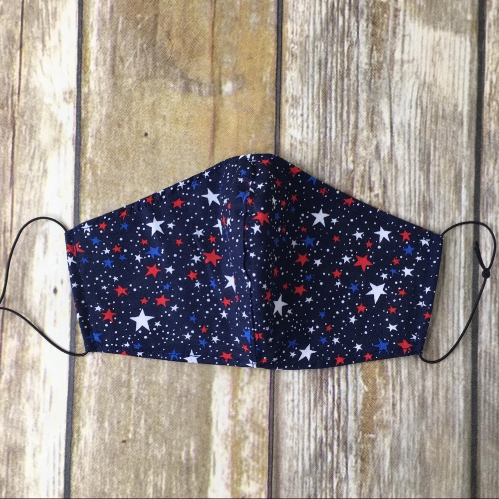 Fabric face mask American stars adults unisex